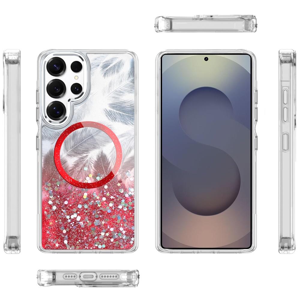 Luxury Glitter Leaf Magnetic Wireless Charging Case for Samsung Galaxy S26 Ultra | Available in Multiple Colors | Free Delivery, photo 4 of 4