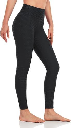 GIPPRO Women's High Waist Yoga Pants Tummy Control Butt Lifting Leggings Textured Anti Cellulite Tights 7/8 ( Buy one get another for free ), photo 3 of 4