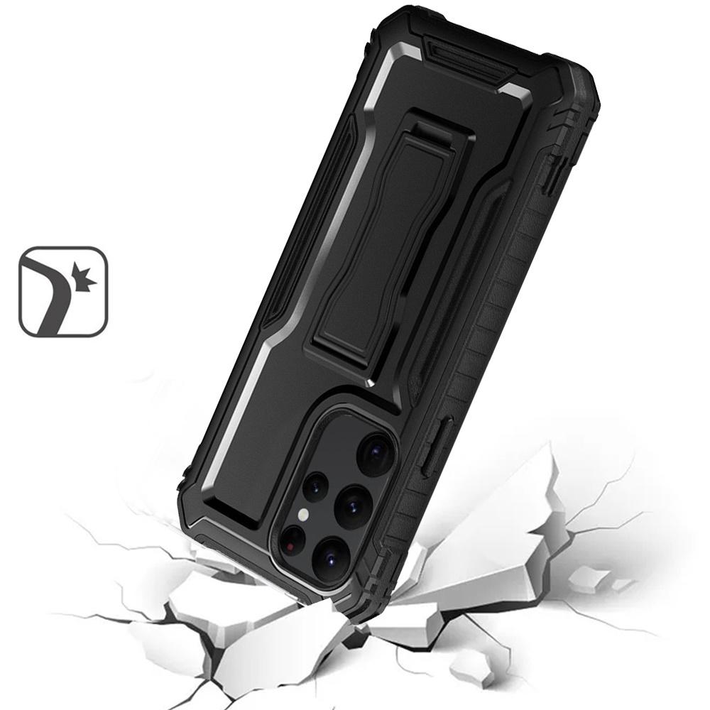 Samsung S23 Ultra Tough 3in1 Holster Combo with Vertical Kickstand Cover Case - Black, photo 3 of 3