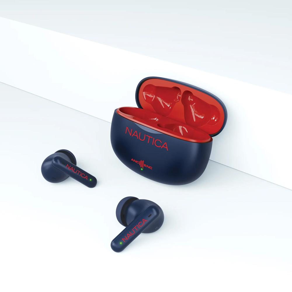 Nautica T680 Hybrid Noise Cancelling (ANC+ENC) Wireless Stereo Earbuds with Charging Case – Bluetooth, Touch Controls, Long Battery Life, photo 4 of 8