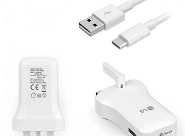 LG MCS-H06UR 1.8A UK EU Fast Charger Plug + Type C Cable For G6 G5 G7 G8 ThinQ product