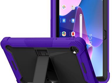 Apple iPad Air 11inch 2024 Tough Tablet Strong Kickstand Hybrid Case Cover - Purple product