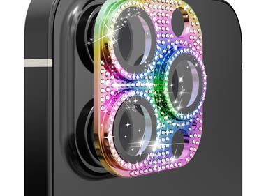  Apple iPhone 11 Pro/11 Pro Max Diamond Bling Camera Lens Full Tempered Glass - Mixed Color product
