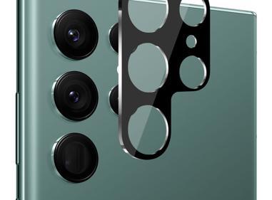 Samsung Galaxy S23 Ultra Camera Lens Colored Edge Tempered Glass Black product