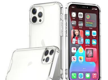 Apple iPhone 12 & iPhone 12 Pro Colored Shockproof Transparent Hybrid Hard PC + TPU Case Cover – Clear product