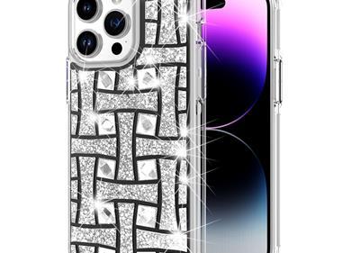  iPhone 15 Bling Hybrid Case Cover - K product