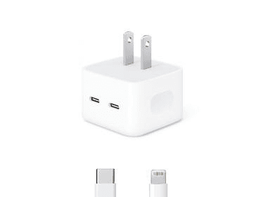 35W Dual USB-C Power Adapter and USB-C to Lightning Cable Set product