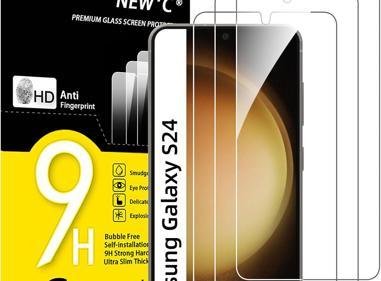 Pack of 3 Samsung Galaxy S24 Tempered Glass Screen Protectors – Case Friendly, HD Clear & Bubble-Free Application product