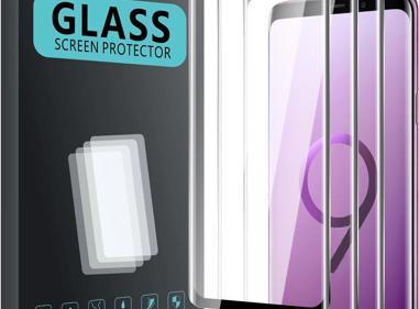 Pack of 3 Samsung Galaxy S9 Plus Tempered Glass Screen Protectors – Case Friendly, HD Clear & Bubble-Free Application product