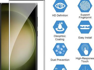 Tempered Glass Screen Protector for Samsung Galaxy S23 Ultra – HD Clear, Anti-Scratch & Shatterproof product