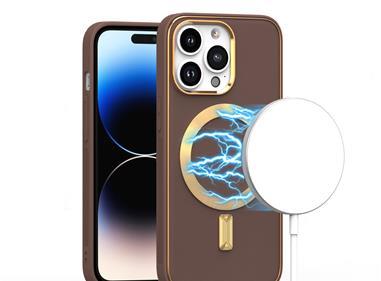  iPhone 15 Ultimate Quality PU Leather Hybrid Case Cover - Coffee product