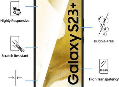 Tempered Glass Screen Protector for Samsung Galaxy S23 Plus – Anti-Scratch, Shatterproof & HD Clear product