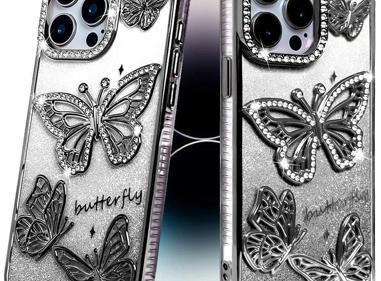 Luxury Glitter Butterfly Rhinestone Case For  iPhone 14 PRO MAX | Free Delivery  product