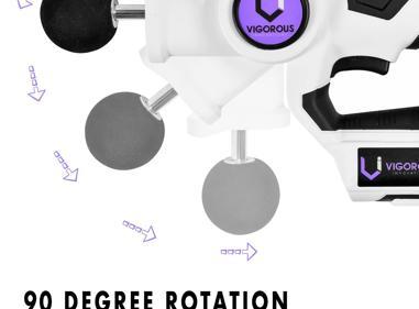 VIGOROUS Compact Personal Percussion Massage Gun with Case & Attachments product