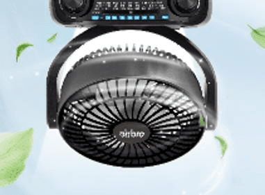 Airbro RXF-50 Solar Portable Fan & Bluetooth Speaker with FM/AM/SW Radio product
