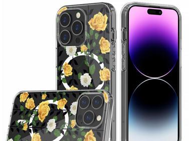 Floral Clear Protective iPhone 14 Pro Max Case | Available in Multiple Colors | US Seller | Free Delivery product