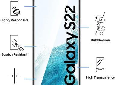 Tempered Glass Screen Protector for Samsung Galaxy S22 – Bubble-Free, Scratch Resistant & Ultra Clear product
