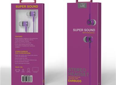 Premium Super Sound Universal Earbud 700ST - Purple product