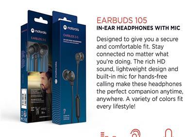 Motorola Wired Earbuds with Microphone product