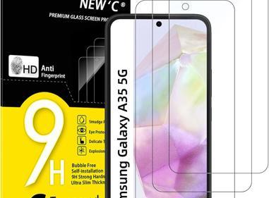 Pack of 3 Samsung Galaxy A35 5G Tempered Glass Screen Protectors – Ultra Durable, Anti-Scratch, HD Clarity & Easy Bubble-Free Install product