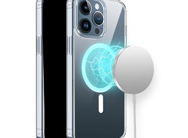 iPhone 15 TRUE Transparent [Magnetic Circle] Shockproof Hybrid - Clear product