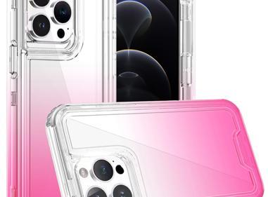 iPhone 12 Pro Max 6.7" 3-in-1 Two-Tone Shockproof Transparent Hybrid Case – Clear product