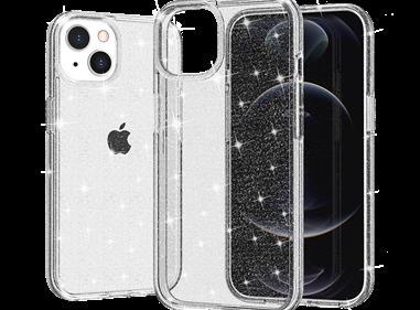  iPhone 15 Glitter Ultra Thick 3mm Transparent Hybrid Case Cover - Clear product