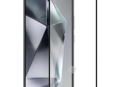 Samsung Galaxy S25 Ultra Bulk White Paper Card Package Black Edge Camera Lens Tempered Glass Protector product