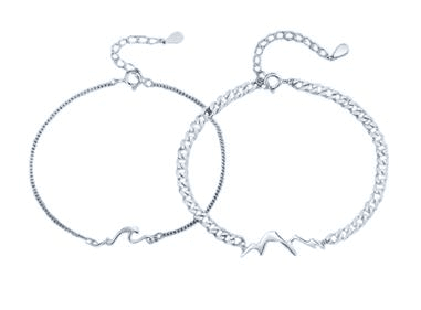 S925 sterling silver couple bracelet   product