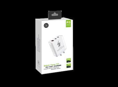 TYPE-C AND USB Home Adapter 65w - White product