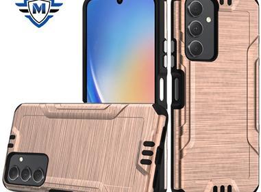 Apple Iphone 15 METKASE Strong Tough Metallic Design Hybrid in Premium Slide-Out Package - Rose Gold product