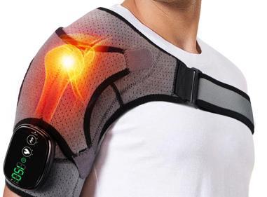 Electric Heated Shoulder Massager with Vibration Massage Brace Joint Pain Relief product