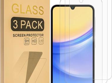 Pack of 3 Samsung Galaxy A15 Tempered Glass Screen Protectors – Ultra Durable, Anti-Scratch, HD Clarity & Easy Bubble-Free Install product