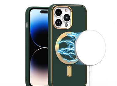  iPhone 15 Ultimate Quality PU Leather Hybrid Case Cover - Midnight Green product