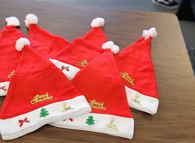 Holiday Flashing Santa Hat product
