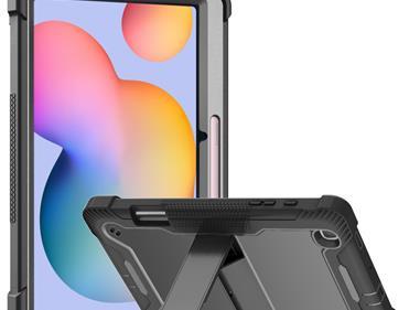 Samsung Galaxy Tab S6 Lite 10.4inch Tough Tablet Strong Kickstand Hybrid Case Cover - Black product
