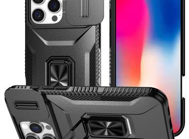 iPhone 16 Pro 6.3" Complete Magnetic Hybrid Case | Metal Ring Stand with Full Camera Protection & Shockproof Design product