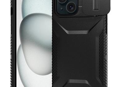 iPhone 15 Ultimate U Design Hybrid with Camera Window Covering - Black product