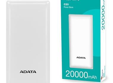 Adata PBC20 Power Bank 20,000Mah Dual USB-A and USB-C Power Bank - White product
