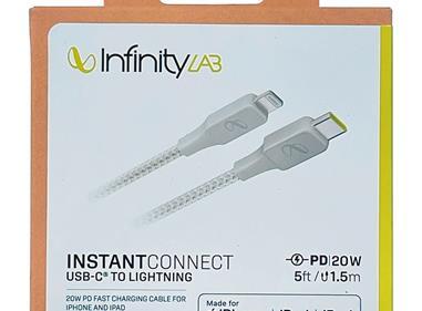 InfinityLab by Harman InstantConnect USB-C to Lightning - 20W PD Fast Charging Cable-WHITE product