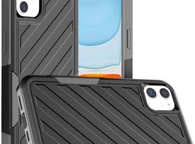  iPhone 11 (XI6.1) Noble lined shockproof dual layer hybrid - Black product