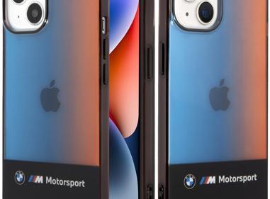 BMW M Motorsport Hard Case  for iPhone 14 – Gradient Blue/Orange Finish product