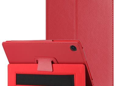 TCL Tab 8 LE Tablet Premium PU Vegan Kickstand Case Cover - Red product
