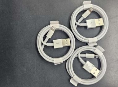 Loose USB-A to Lightning Cables (White) - (Quantity: 3) product