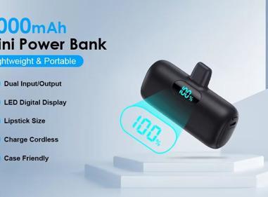 DSUY Pocket Power Bank 5000mAh (2-Pack) Mini Portable Charging Bank for Smartphones & USB Devices product