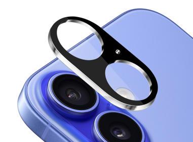 iPhone 16 Plus 6.7 inch Camera Lens Colored Edge Tempered(2.5D) - Black product