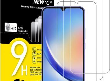 Pack of 3 Samsung Galaxy A34 5G Tempered Glass Screen Protectors – Ultra Durable, Anti-Scratch, HD Clarity & Easy Bubble-Free Install product
