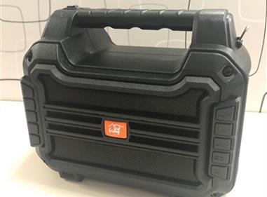 Portable Bluetooth Speaker with Handle Loud Sound Heavy Bass Outdoor Solar Charging in Black product