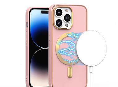 iPhone 15 Ultimate Quality PU Leather Hybrid Case Cover - Pink product