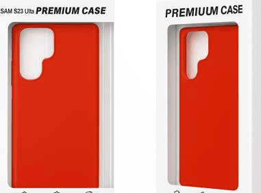 Samsung S23 Ultra Premium Case (Red with Gold Camera Accent) product